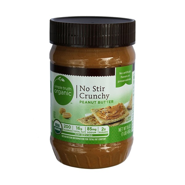 Simple Truth Organic No Stir Crunchy Peanut Butter (2 Pack)