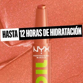 NYX Professional Makeup, Fat Oil Slick Stick, Brillo de Labios, Hits Different                                                                        