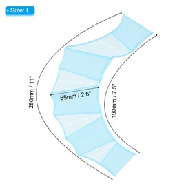 PATIKIL Silikon-Schwimmhandschuhe, 2 Paar Schwimmhandschuhe, Fingerfrosch-Typ, Wasserbeständigkeit, Getriebe-Paddelflossen für Wassertraining, Blau, Größe L