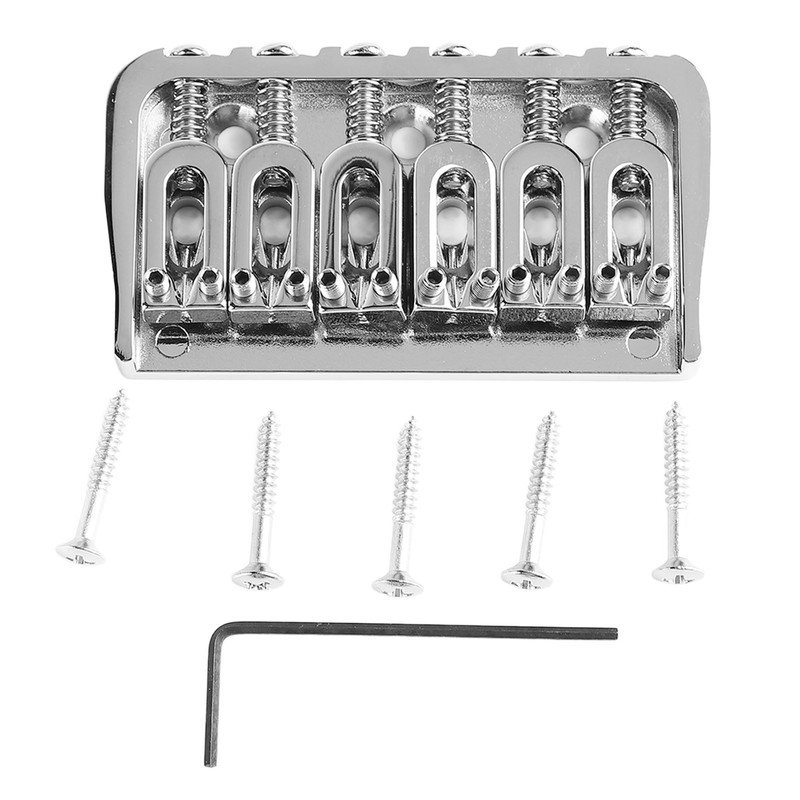 Electric Guitar Fixed Bridge Metal Adjustable Professional Guitar Fixed Bridge