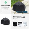 Mipcase Fire Pit Cover Heavy Duty Outdoor Stove Protector Round