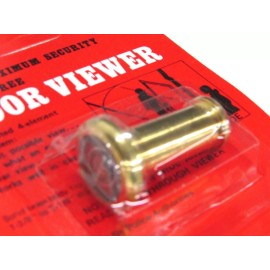 GUARD SECURITY NOS! GUARD SECURITY 190 DEGREE SOLID BRASS DOOR PEEP HOLE VIEWER, No. 190