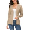 Urban CoCo Women's Long Sleeve Open Front Knit Cardigan Sweater