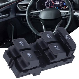 Window Main Switch 5G0 959 857 D Black ¨C Fast Response, Long Durability, Replacement for Leon 2020