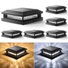 Solar Post Cap Lights 6-Pack, 2 Modes 16LEDs Bright Solar