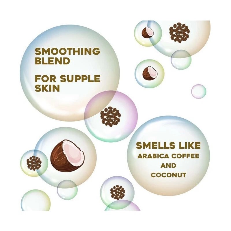OGX Smoothing + Coconut Coffee Exfoliating Body Scrub with Arabica