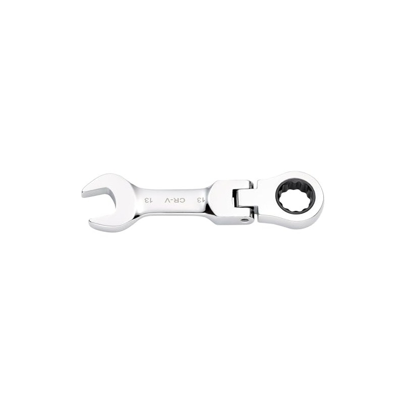 Draper 27969 HI-TORQ Metric Stubby Flexible Head Ratchet Combination Spanner,