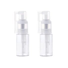 Juroicessry 2Pcs 14ml Transparent Powder Spray Bottle,Refillable Hair Fiber Applicator, Empty Powder Cosmetics Bottles,Glitter Spray Bottle Refillable Cosmetic Spray Bottles,Refillable Containers