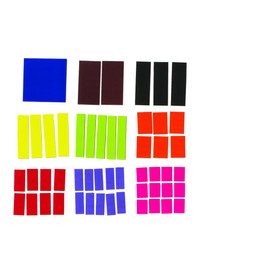 Dowling Miner Magnetic Fraction Squares, Set of 9