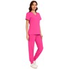 COZYFIT Scrubs for Women - V-Neck Top & Cargo Pants