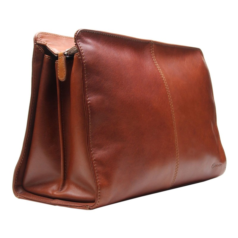 Esquire Dallas Cosmetic Bag Brown, brown