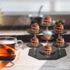 LUOBAO Acrylic Display Risers,Display Riser,Cupcake Display Stand Steps, Organizer Shelf