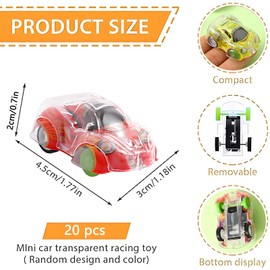 20 Pcs Pull Back Cars, Mini Toy Cars Party Bag Fillers for Boy Racing Car Party, Pull Back Cars Mini Cars Favours Push and Go Car Boys Party Bag Fillers for boy/Girl Party Bag Fillers Girls Boys