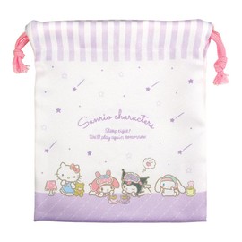 Tee's Factory Sanrio SR-5530224ON 2-Piece Drawstring Set, Sleeping Bag, H 7.9 x W 6.7 inches (20 x 17 cm)