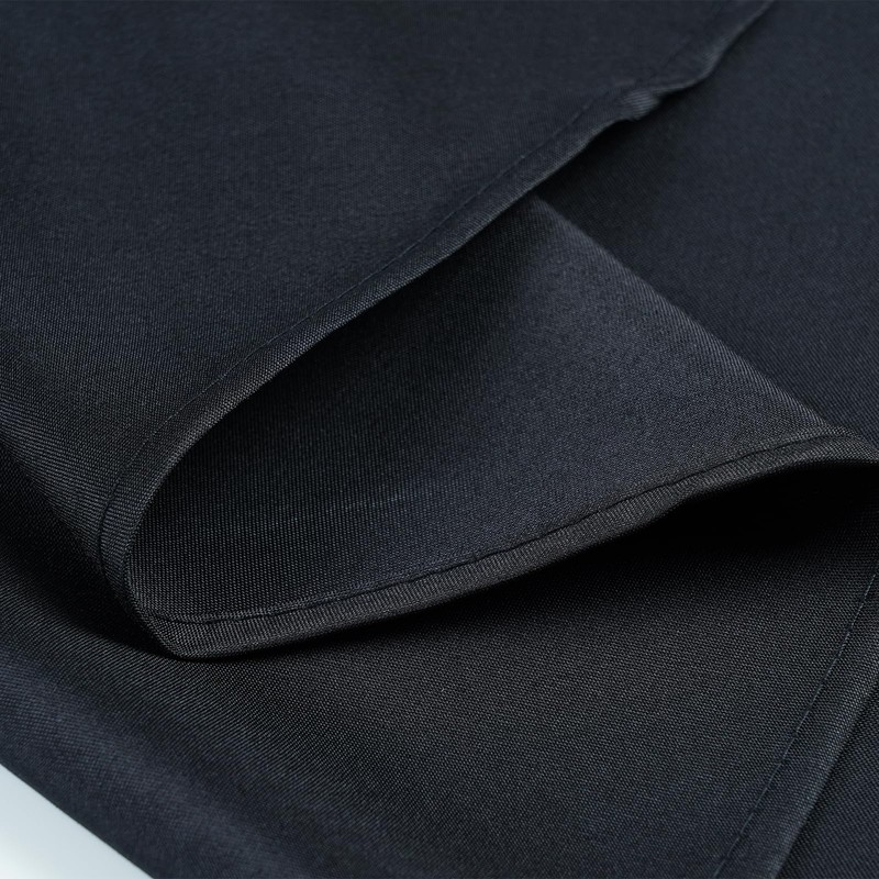 Zdada 72inch Black Round Polyester Tablecloth Wedding Party Restaurant Banquet
