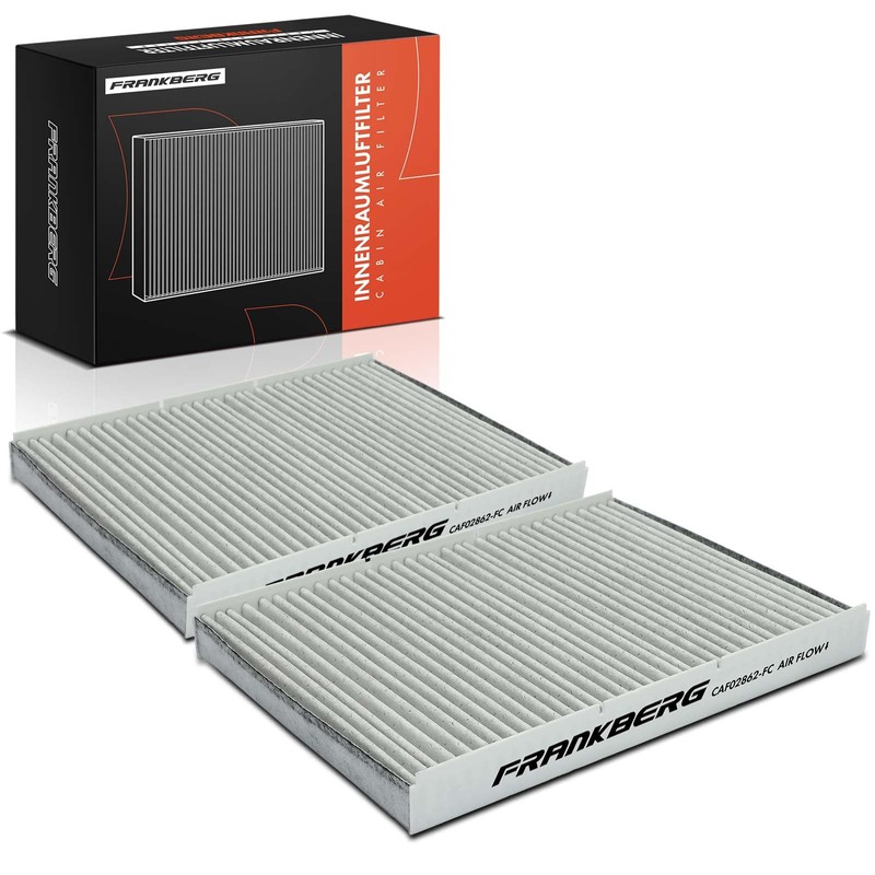 Frankberg 2x Cabin Air Filter Pollen Filter with Activated Carbon
