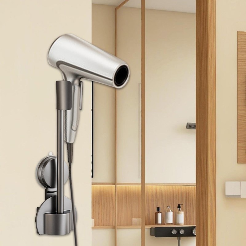 TENOL Hands Free Hairdryer Stand Wall Mounted Blower Stand Holder