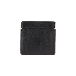 Visconti CP7 Mens Small Leather Coin Purse Pouch Change Wallet or Key Holder (Black)