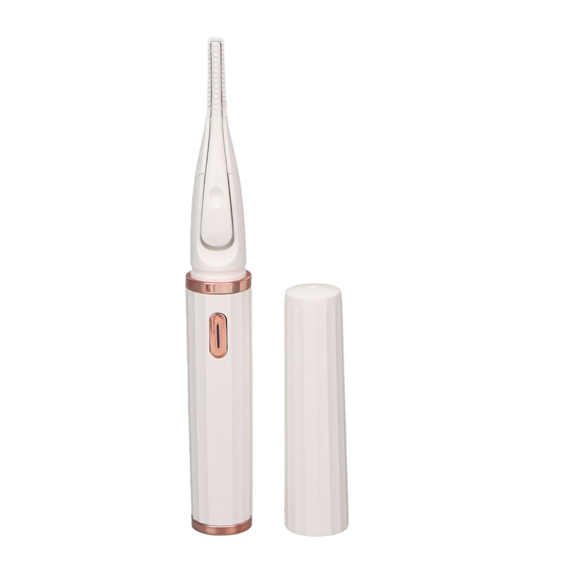 Heated Eyelash Curlers Micro USB Rechargeable Dual Brush Head Intelligent