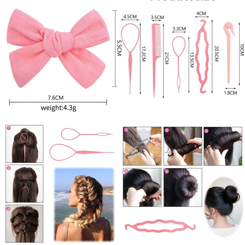 Herramientas para el Cabello con 3 Herramientas para Tirar del