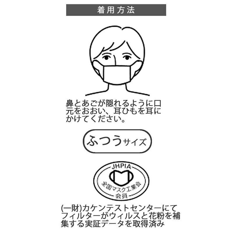 Skater MSKG2 Gauze Mask, For Adults, Washable and Usable, 100%