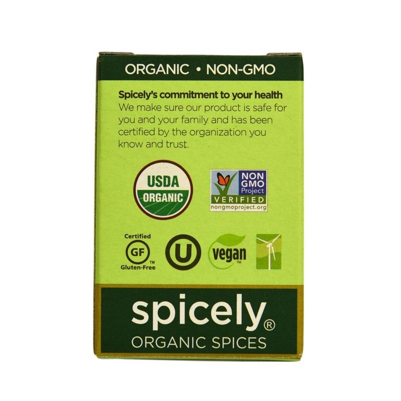Spicely Organic Seasoning Garam Masala 0.50 Ounce ecoBox Certified Gluten-Free