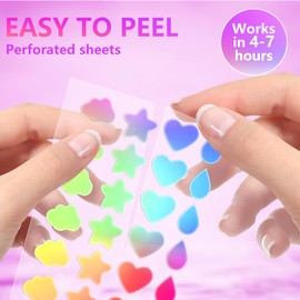 Jo Dominic Jo Dominic 224 Counts Cute & Fashion Stars Pimple Patches for Face, Hydrocolloid Acne Patches, Zits Absorbing Patch, Covering Zits and Blemishes with Salicylic Acid, Tea Oil & Centella, Cruelty Free