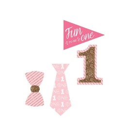 Trimming Shop 1st Birthday Photo Booth Props, 20pcs Birthday Party Props 1st Birthday Party Celebration Accessories Supplies for DIY Funny Selfie Photography, Party Favors