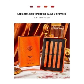 Set De 4 Pintalabios De Terciopelo, Copa Antiadherente, Colo