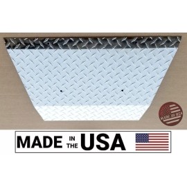 StreetRays [Originals] [SR] EZGO TxT Golf Cart Polished Aluminum Diamond Plate Front Shock Bumper Cover