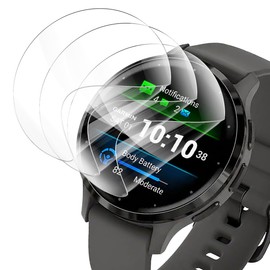 Cmiuubrer Venu 3S Screen Protector,Venu 3S Non-Tempered Glass Flexible Protection 4 Pack,HD Clear Protective Film