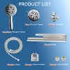 Dual Shower Head for Couples, High Pressure Double Shower Heads