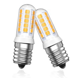 E17 Led Bulb 40W Halogen Bulb Equivalent,2700K Warm White 400lm 120V E17 Intermediate Base Bulb for Appliance, Range Hood,Over the Stove Microwave Oven Light Bulbs,Refrigerator,Non-dimmable,2 Pack