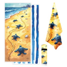 ANNA QUEEN Beach Towel, Oversized 31" x 70" Towel, Quick-Dry, Sand Free, Lightweight & Absorbent Microfiber Soft Towel for Travel, Pool, Yoga, Camping & Vacation