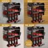 BUILTSTRONG Power Tool Organizer Wall Mount - 3-Tier Heavy-Duty Metal