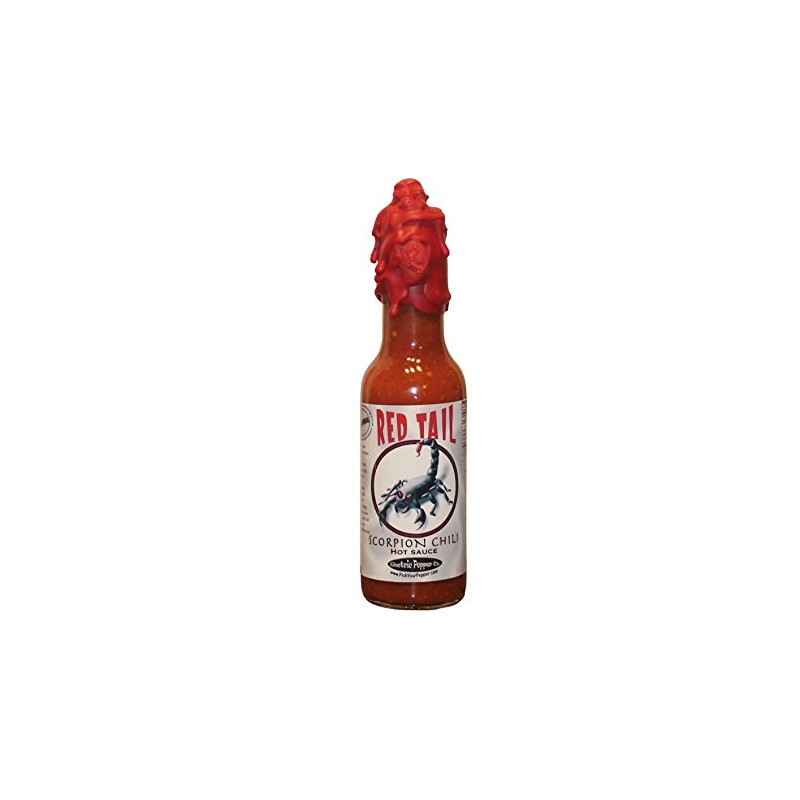 Red Tail Scorpion Hot Sauce Wax Sealed Gift Set Red