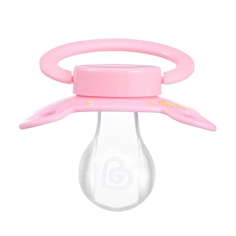 Landofgenie Adult Size Printed Dummy Large Teat Shield Dummy Pink