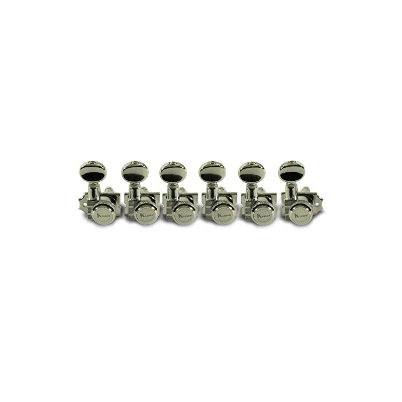Kluson Revolution 6L H-Mount Tuners, Staggered Posts, CHROME - #KRHL-6BX-C