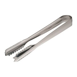 Genware NEV-62503 Ice Tong, Stainless Steel, 7"