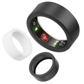 Silicone Cover Compatible with Oura Ring Protector, Elastic Case for Oura Ring Gen 3 Working Out - Protector for Working Out 3PCS(Black*2 Transparent White*1, S for 678910)