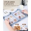 AOLEIXIYA Travel Jewelry Organizer Book Clear Earring Book Transparent Jewelry