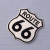 Route 66 Highway Road Sign Embroidered Badge Iron on or