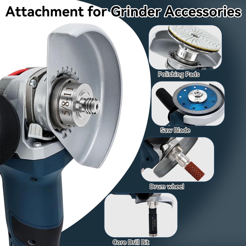Dreyoo Grinder Lock to 5/8''-11 Thread, Compatible with XLOCK Angle
