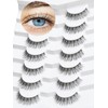 Lashes Wispy False Eyelashes Natural Look 10mm Short Lashes with
