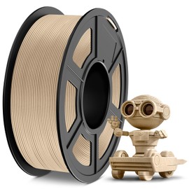 TECBEARS Wood Filament PLA, Neatly Wound 3D Printer Filament 1.75 mm, 3D Printing Filament Wood, Dimensional Accuracy +/- 0.03mm, Fit Most FDM 3D Printers, 1kg Spool (2.2lbs), PLA Maple Wood