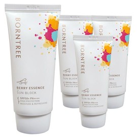 UnKnown Bontree Berry Essence Sunblock Sun Cream SPF50+ PA++++ 50ml 4pcs / 본트리 베리 에센스 선블럭 선크림 SPF50+ PA++++ 50ml 4개