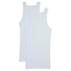 Evolve Men's Cotton Comfort Square Cut Tank Multi Pack, White,