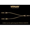 VITALCO 6.3 mm Stereo to 2x 6.3 Mono Jack Cable