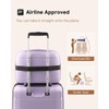 LUGGEX Carry on Luggage with Spinner Wheels, Lightweight Suitcase 2