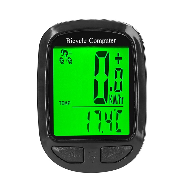 Wireless Bike Computer LED Digital Bicycle Speedometer Odometer Multifunction Cycle
